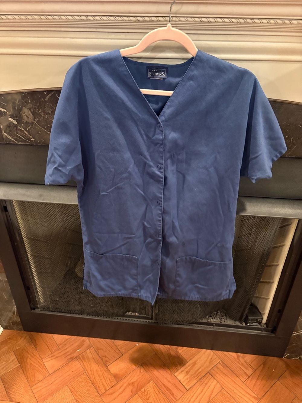 Blue Scrub Top - Elite Emotions Medical Shirt